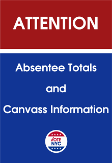 Absentee Totals and Canvass Information