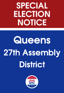Queens Special Election Assembly District 27